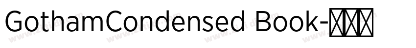 GothamCondensed Book字体转换